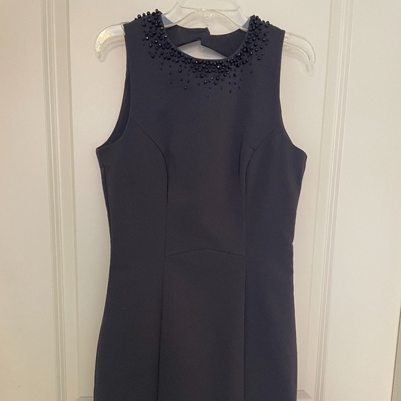 H&M Dark Gray Sheath Dress with neckline beading - Picture 1 of 3